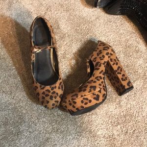 Cheetah print heels